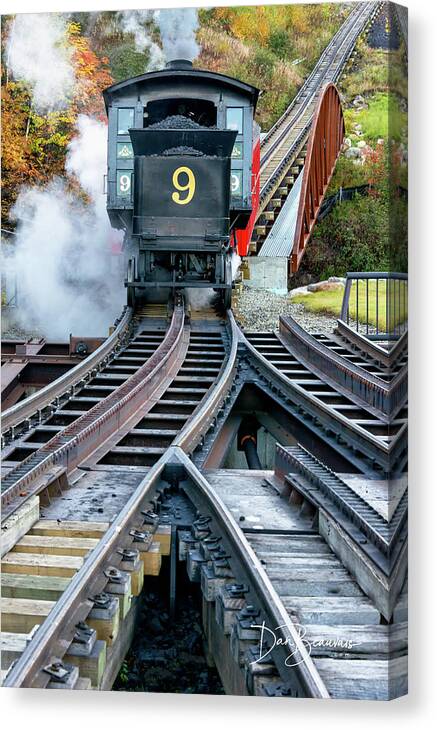 Steam Engine Canvas Print featuring the photograph Waumbek Number 9 2685 by Dan Beauvais