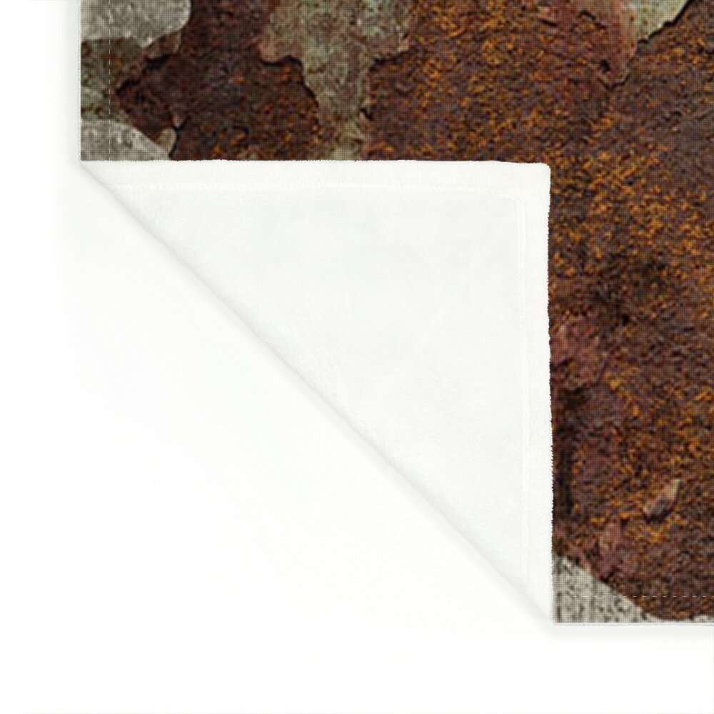 Ethiopia Map Rusty Cement Country Shape Series Fleece Blanket by Design  Turnpike - Fine Art America