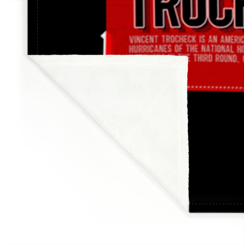 Vincent Trocheck Hockey Paper Poster Hurricanes Fleece Blanket