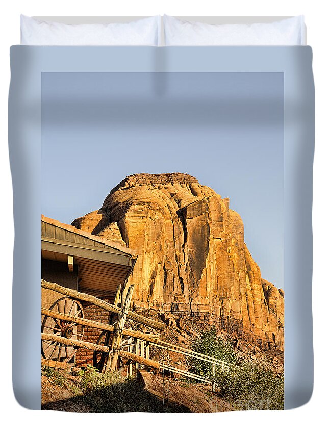 America Duvet Cover featuring the photograph Monument Valley Holiday by Brenda Kean