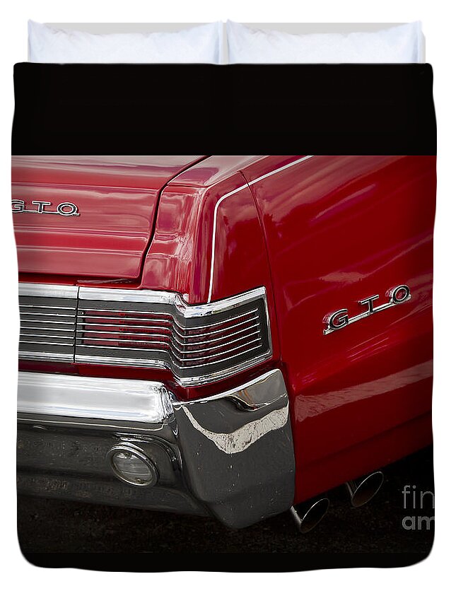 1965 Pontiac Duvet Cover featuring the photograph 1965 Gto #3 by Dennis Hedberg