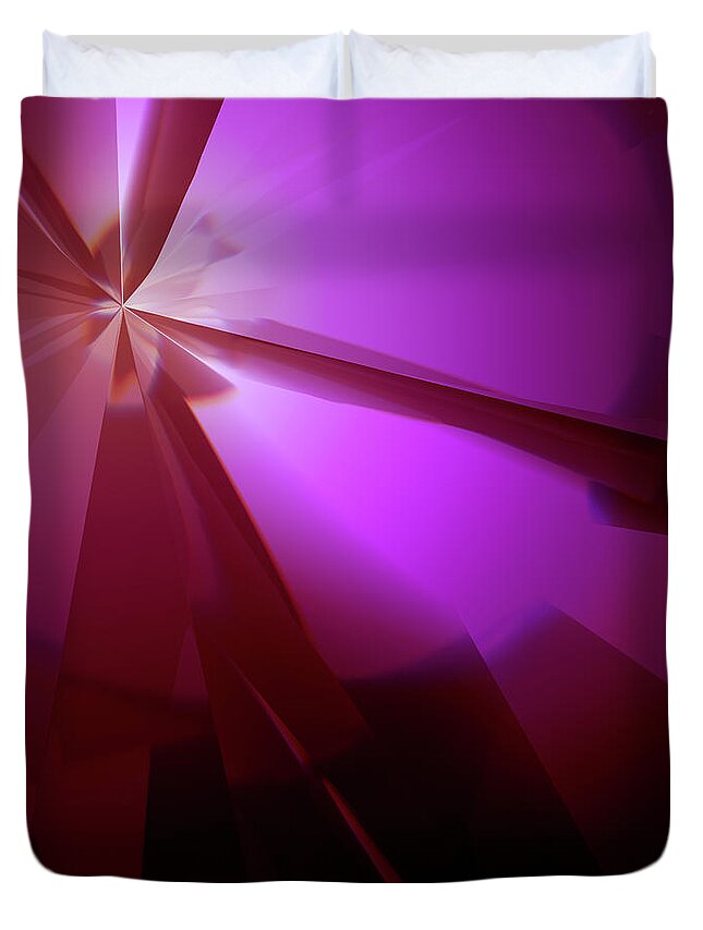 Ice Cube Duvet Cover featuring the photograph Abstract Background #1 by Joex93