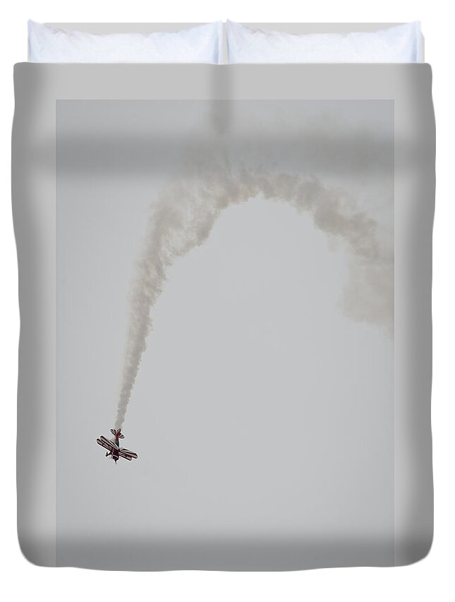 Acrobatics Duvet Cover featuring the photograph Pitts S2A Special #2 by Pablo Lopez