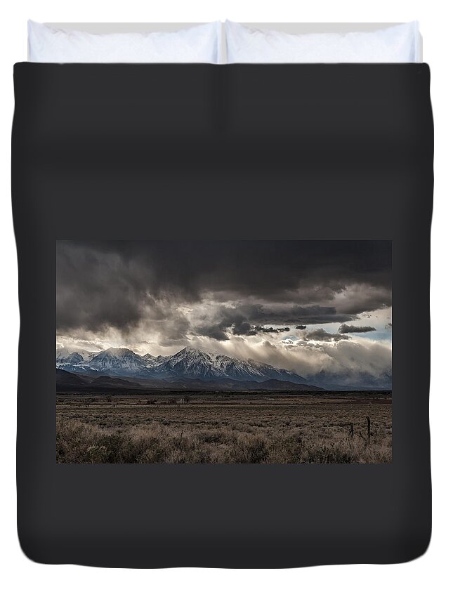 Bishop Duvet Cover featuring the photograph April Showers #1 by Cat Connor
