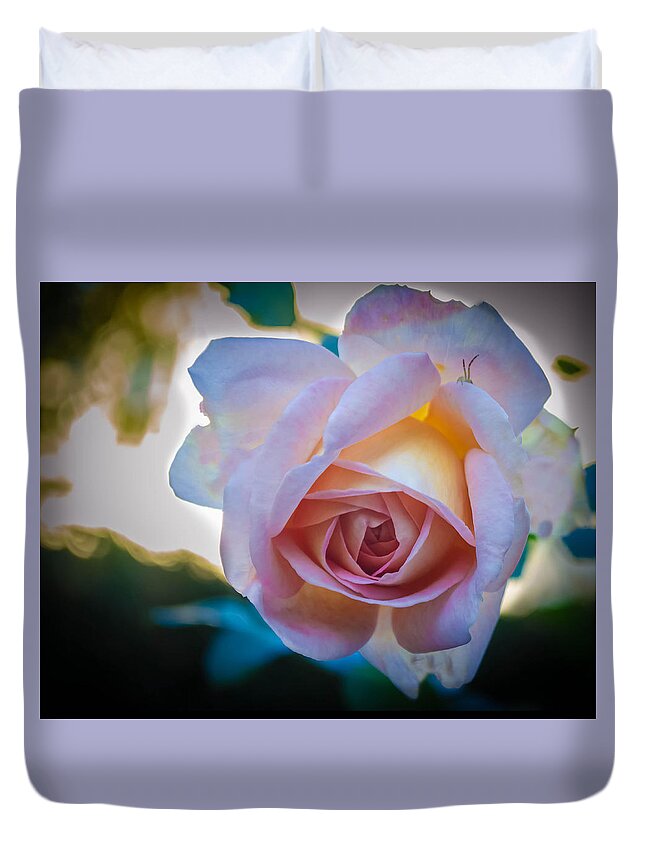 Rose Duvet Cover featuring the photograph Autumn Rose by GeeLeesa Productions