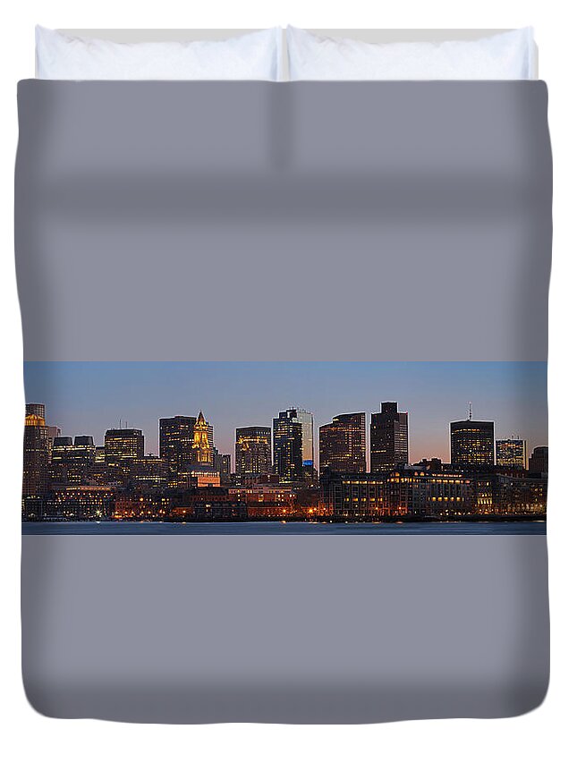 Boston Duvet Cover featuring the photograph Beantown #1 by Juergen Roth