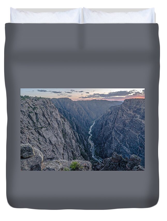 Black Canyon Of The Gunnison National Park Duvet Cover featuring the photograph Black Canyon Of The Gunnison Np #1 by Stuart Wilson