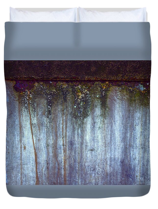  Cathy Anderson Duvet Cover featuring the photograph Blue Abstract Texture #1 by Cathy Anderson