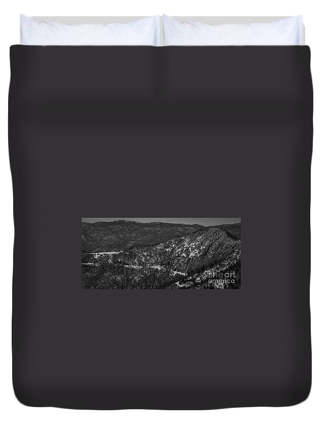 North Carolina Duvet Cover featuring the photograph Blue Ridge Parkway Visitor's Center at Waterrock Knob by David Oppenheimer