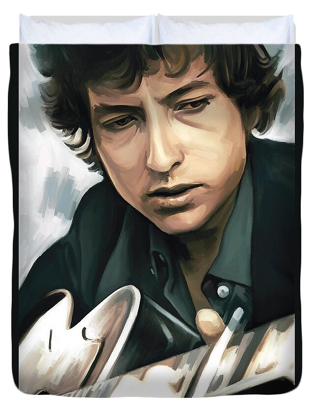 Bob Dylan Artwork Duvet Cover For Sale By Sheraz A