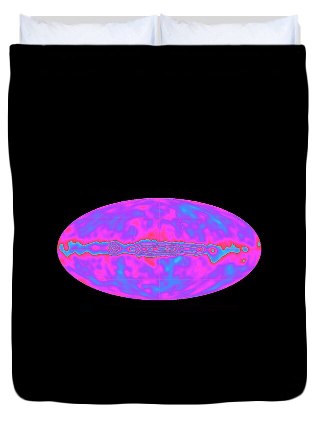 Science Duvet Cover featuring the photograph Cosmic Microwave Background Radiation #1 by Science Source