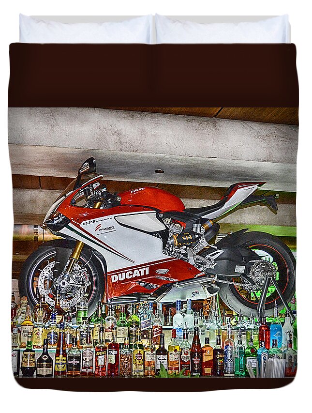 Ducati 1199 Panigale S Duvet Cover featuring the photograph Eden of the XY-Chromosome V6 by Douglas Barnard