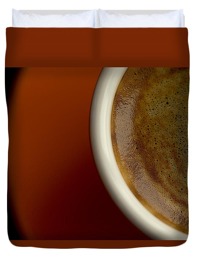 Coffee Duvet Cover featuring the photograph Espresso #1 by Chevy Fleet