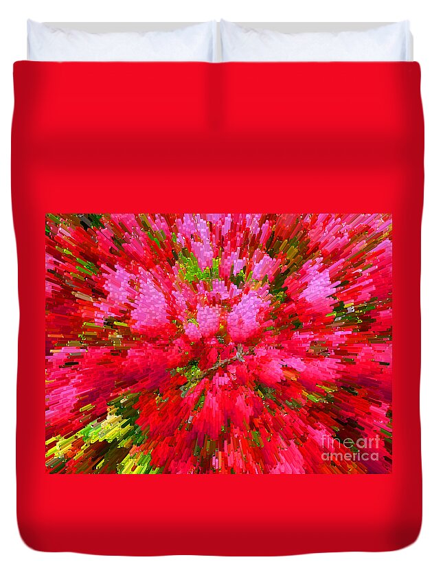 Explosion Duvet Cover featuring the photograph Explosion of Spring #1 by Alys Caviness-Gober