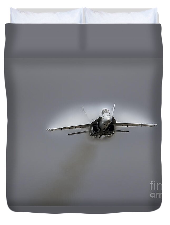 F18 Duvet Cover featuring the photograph F18 Super Hornet #1 by Airpower Art