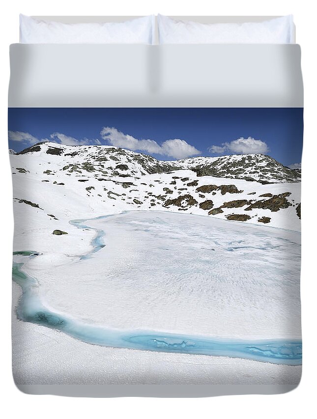 Feb0514 Duvet Cover featuring the photograph Gotthard Pass Swiss Alps #1 by Thomas Marent