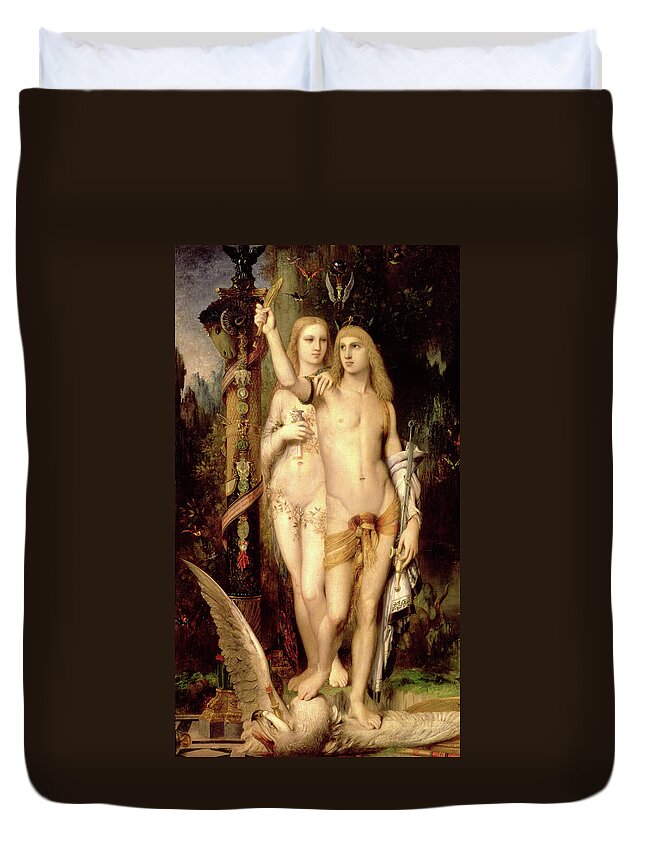 Gustave Moreau Duvet Cover featuring the painting Jason and Medea #3 by Gustave Moreau