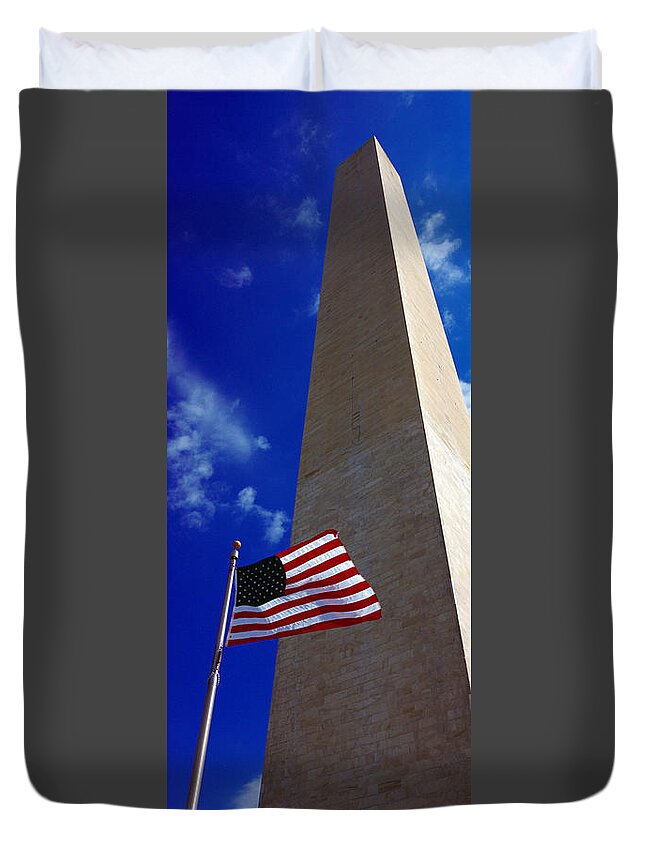 Photography Duvet Cover featuring the photograph Low Angle View Of An Obelisk #1 by Panoramic Images