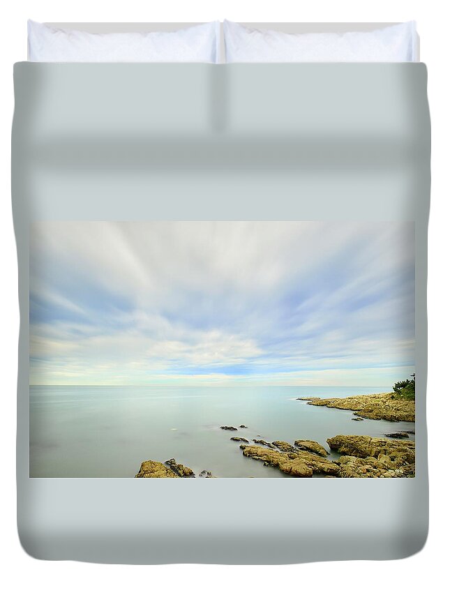 Tranquility Duvet Cover featuring the photograph Marine Park #1 by Copyright Reserved At Goldsine@hanmail.net