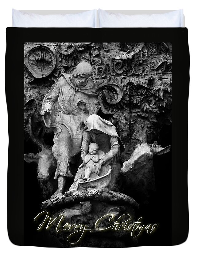 Merry Christmas Duvet Cover featuring the photograph Merry Christmas #1 by U Schade