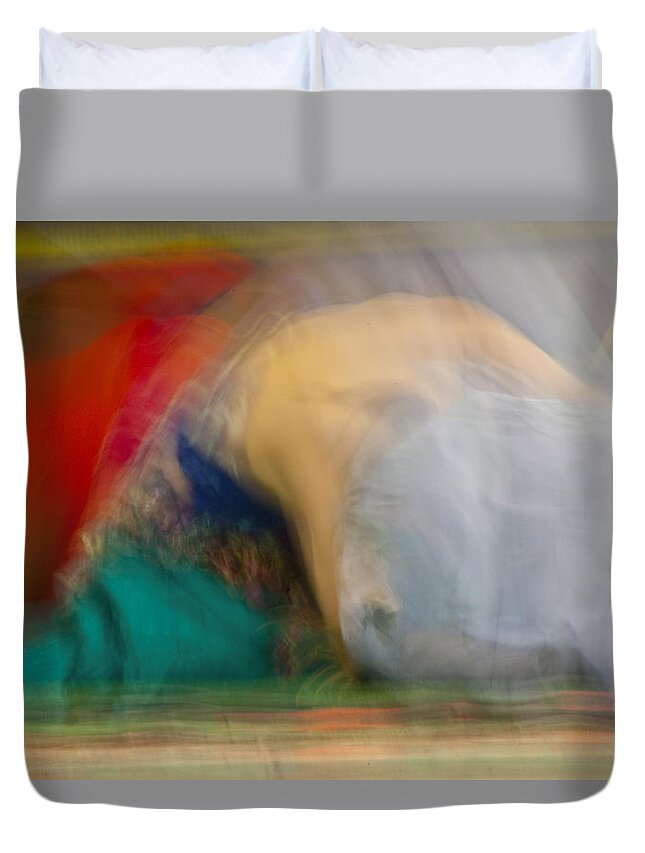 Belly Dancing Duvet Cover featuring the photograph Mideastern Dancing by Catherine Sobredo