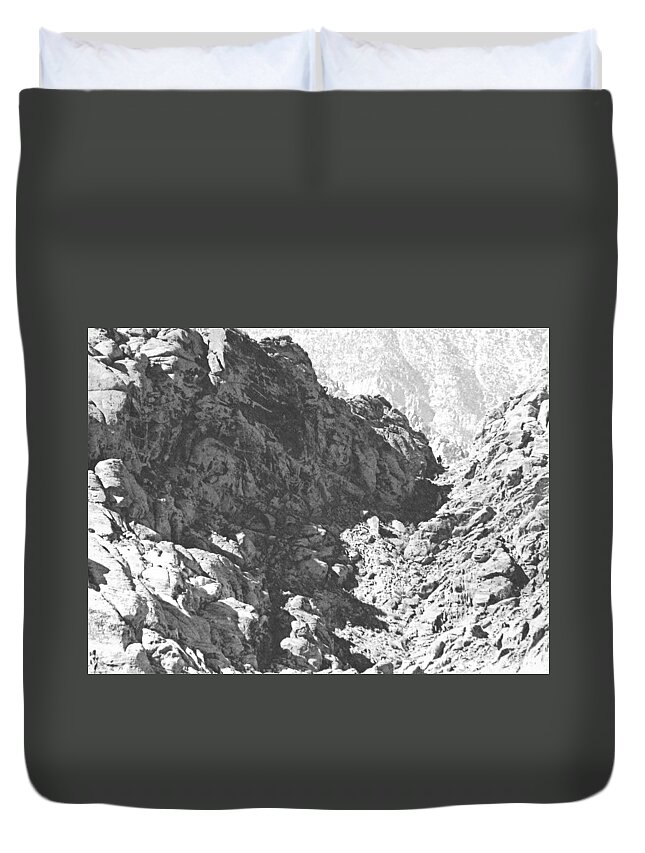 Frank Wilson Duvet Cover featuring the photograph Mountain Pass #1 by Frank Wilson