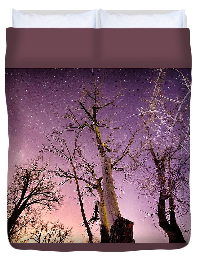 Sky Duvet Cover featuring the photograph 1 Night to Day by James BO Insogna
