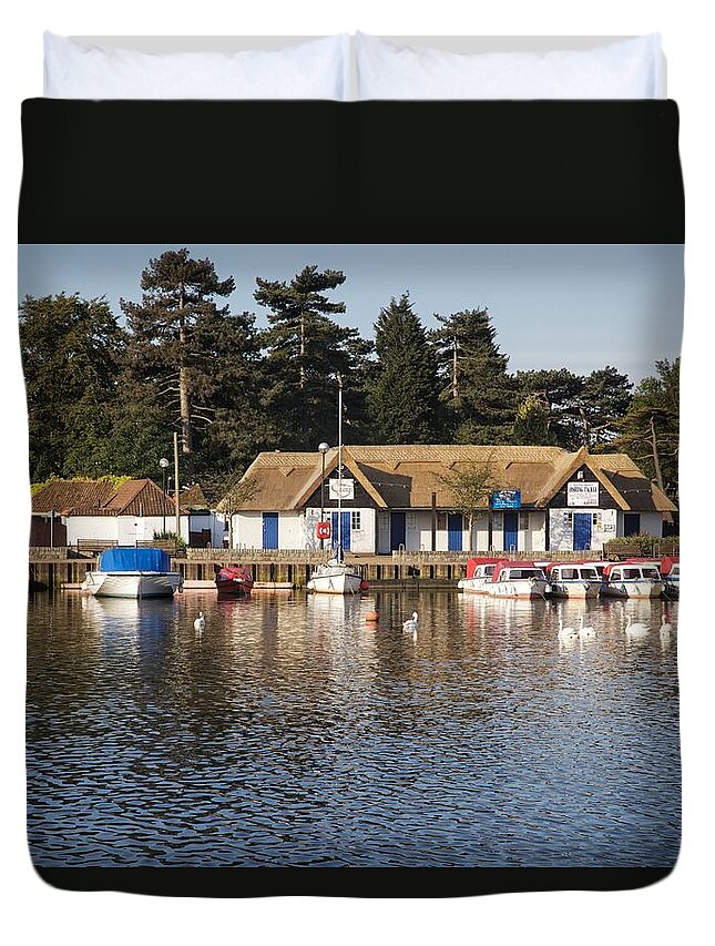 Oulton Broad Duvet Cover featuring the photograph Oulton Broad #1 by Ralph Muir