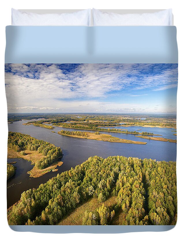 536717 Duvet Cover featuring the photograph Pripyat River Chernobyl Exclusion Zone #1 by James Christensen