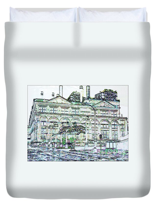  Duvet Cover featuring the photograph Riverfront Trail 2 by Kelly Awad