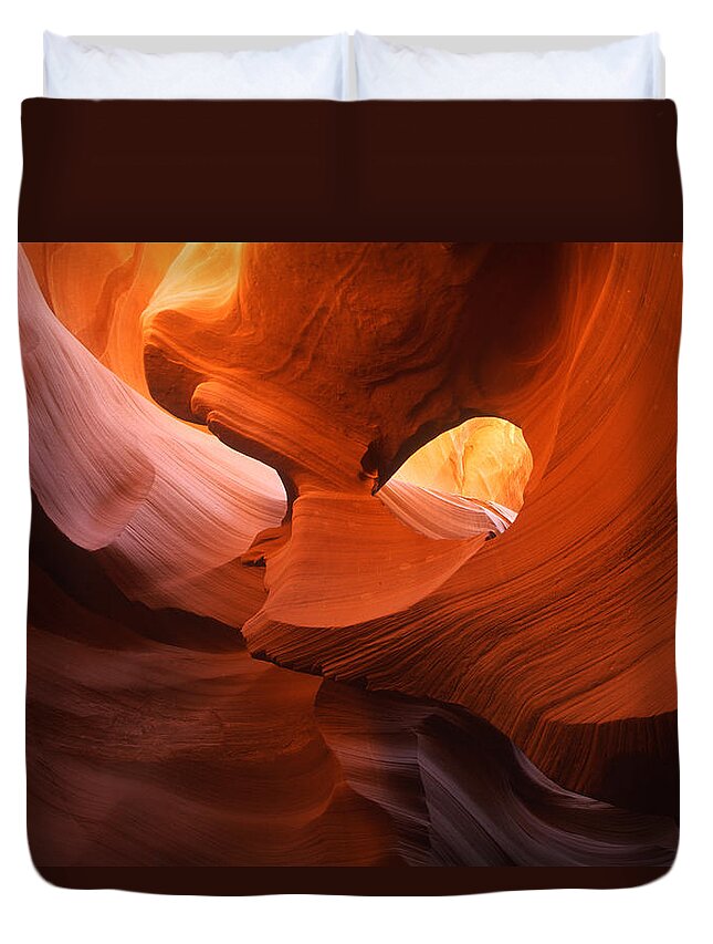 Feb0514 Duvet Cover featuring the photograph Sandstone Walls Antelope Canyon Arizona #1 by Tom Vezo