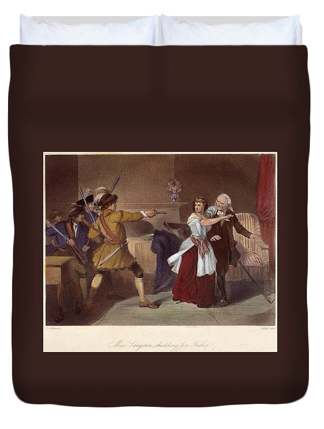 1780s Duvet Cover featuring the photograph South Carolina: Loyalists #1 by Granger