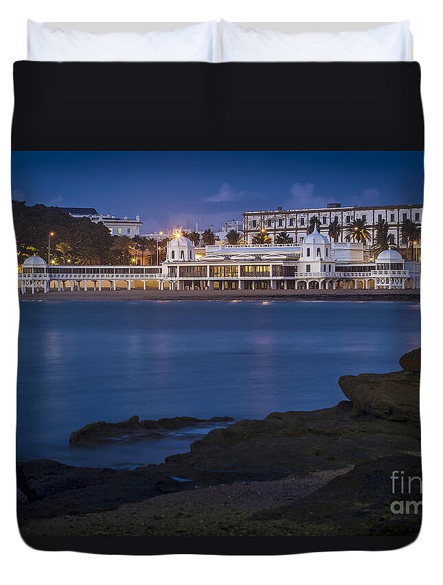 Andalucia Duvet Cover featuring the photograph Spa of Our Lady of the Palm Cadiz Spain #1 by Pablo Avanzini