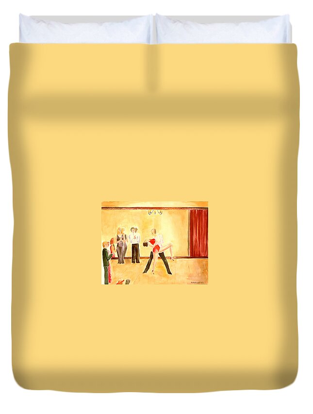 Halloween Duvet Cover featuring the painting Spirits dont reflect #1 by Geeta Yerra