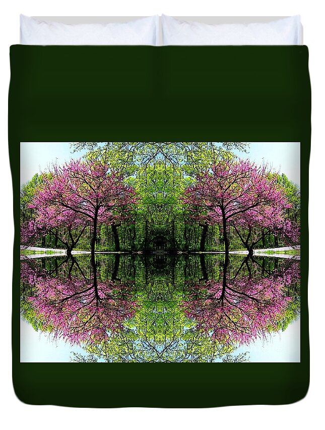 Spring Duvet Cover featuring the digital art Spring #1 by Dale  Ford