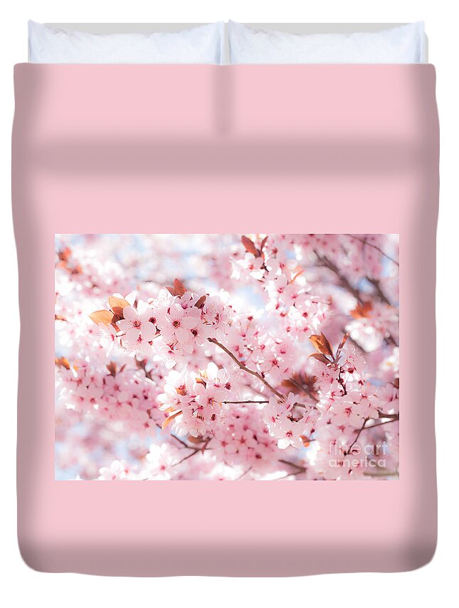 Blossoms Duvet Cover featuring the photograph Spring by Roselynne Broussard