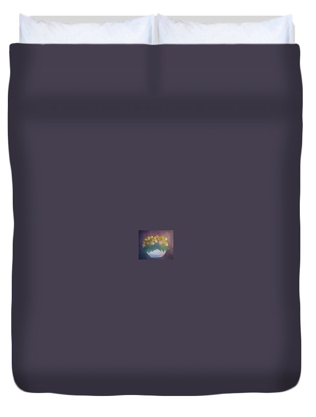 Still Life Duvet Cover featuring the painting Still Life by Sheila Mashaw