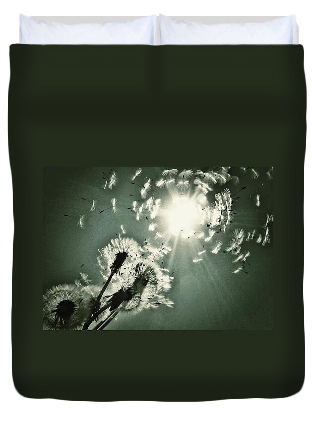 Sun Dance Duvet Cover featuring the photograph Sundance #1 by Marianna Mills