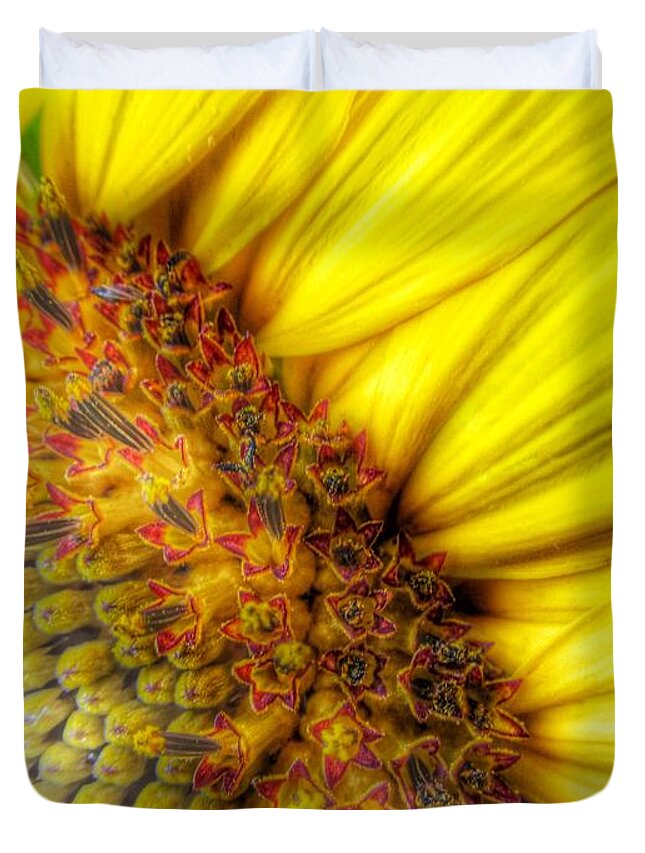 Sunflower Duvet Cover featuring the photograph Sunrise #1 by Marianna Mills
