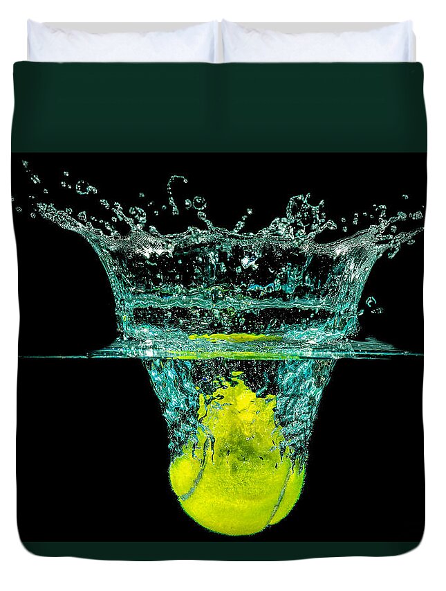 Activity Duvet Cover featuring the photograph Tennis Ball #1 by Peter Lakomy