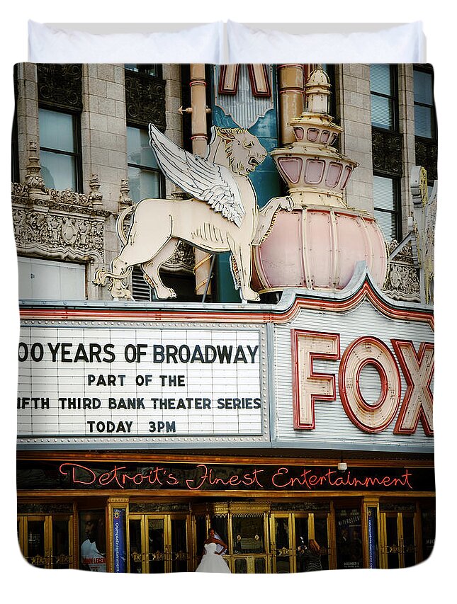 Architecture Duvet Cover featuring the photograph The Fox Theatre #2 by Natasha Marco