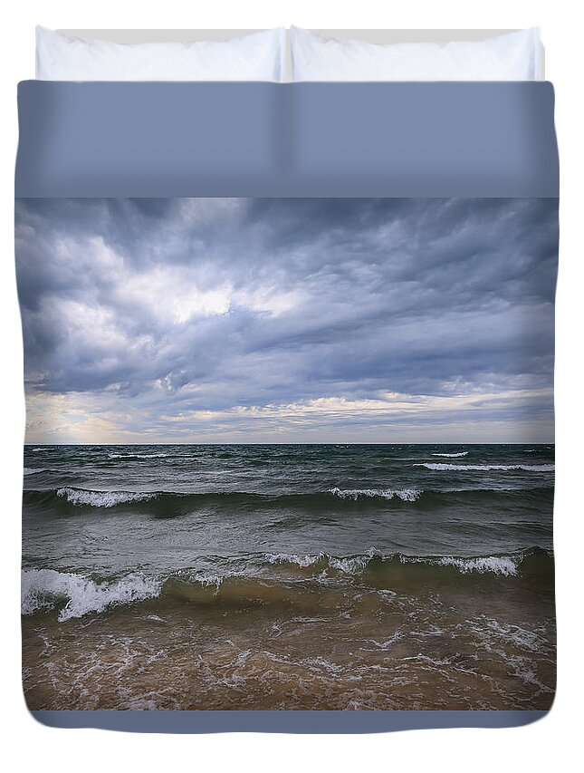 The Heavens Opened Duvet Cover featuring the photograph The Heavens Opened #1 by Rachel Cohen