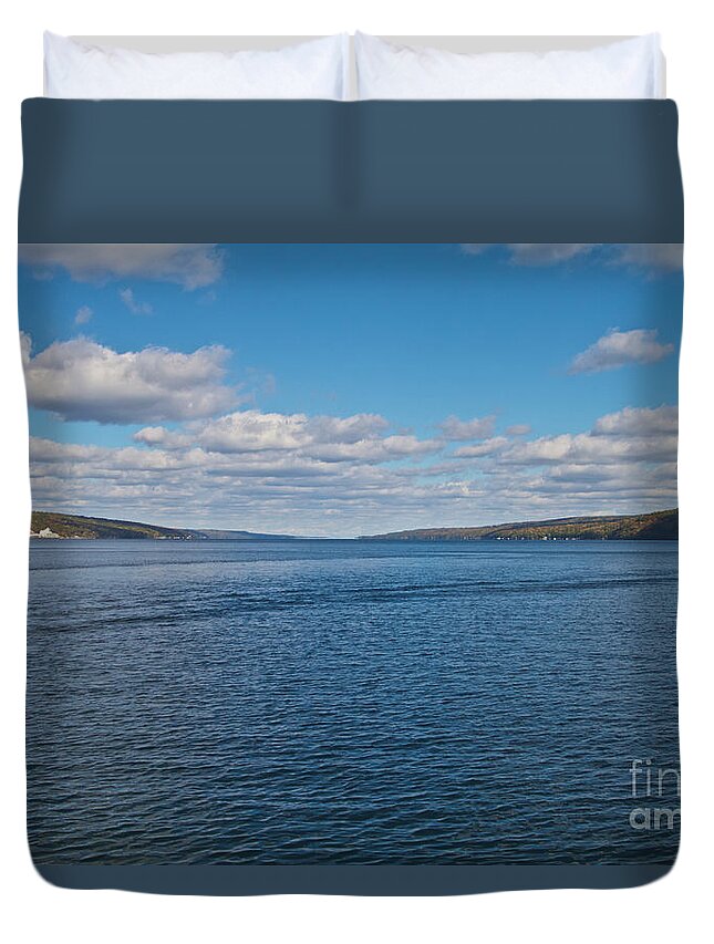 Seneca Lake Duvet Cover featuring the photograph The Lake #1 by William Norton