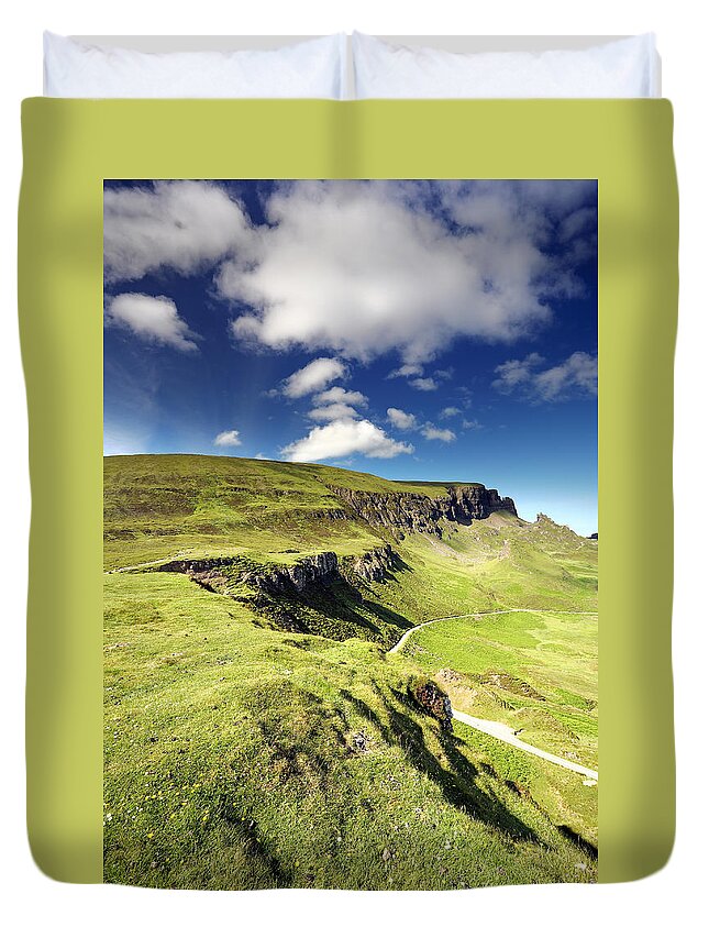 Trotternish Duvet Cover featuring the photograph The Quiraing #5 by Grant Glendinning