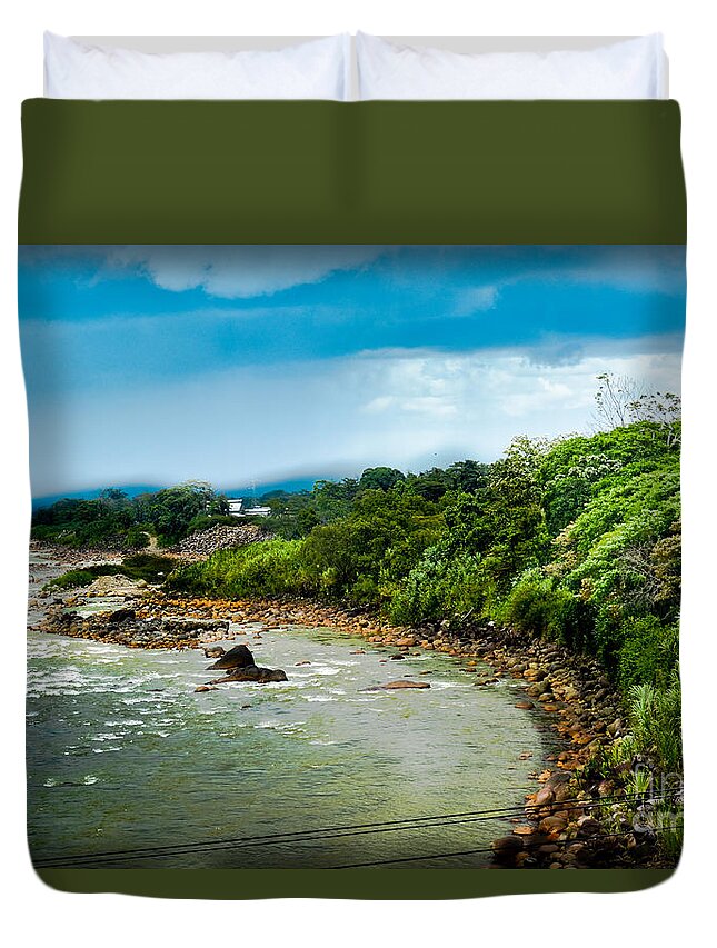 Tortuguero Duvet Cover featuring the photograph Tortuguero River #2 by Gary Keesler
