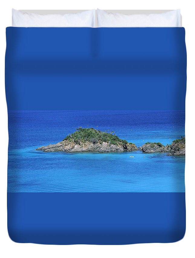 Photography Duvet Cover featuring the photograph Trunk Bay Virgin Islands National Park #1 by Panoramic Images