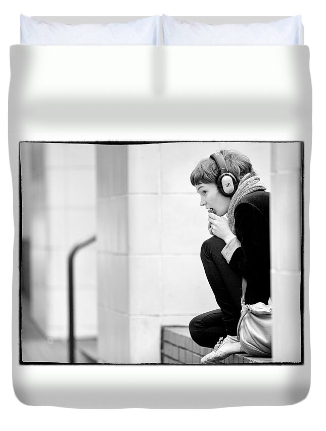Holding Duvet Cover featuring the photograph Untitled #1 by Niels Nielsen
