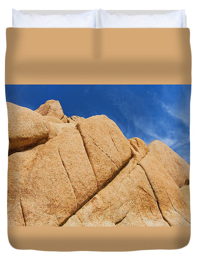 Scenics Duvet Cover featuring the photograph Usa, California, Joshua Tree National #1 by Tetra Images