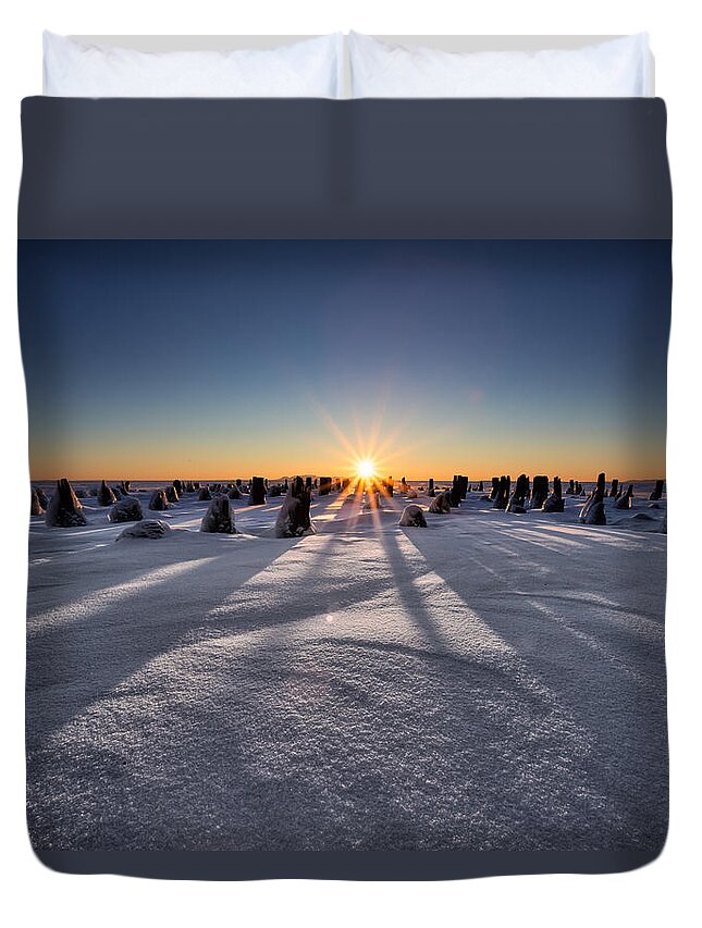 Bitter Duvet Cover featuring the photograph Waking Of The Giant by Jakub Sisak