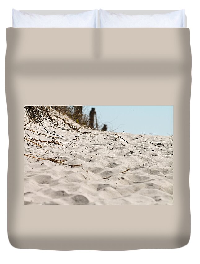 Sand Duvet Cover featuring the photograph White Sands #1 by Jessica Brown